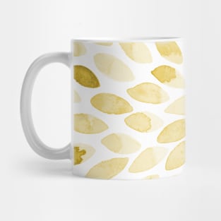 Watercolor brush strokes - yellow Mug